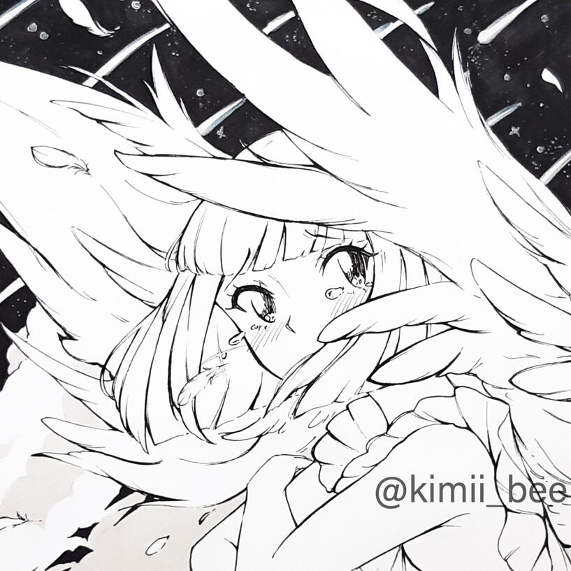 Bust character + simple backgroung